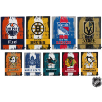NHL CORALFLEECE DECKE „BRUSH“ Pittsburgh Penguins