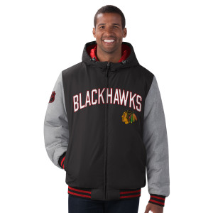 CHICAGO BLACKHAWKS COLD FRONT / Polyfilled Padded Jacket w. Hood