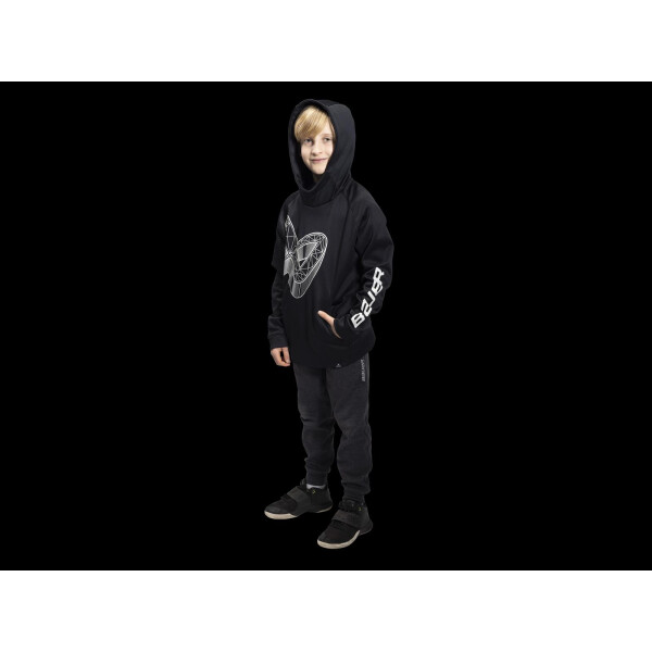 Bauer Hoodie Exloded Icon schwarz Yth.
