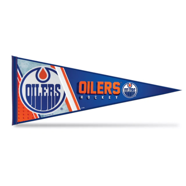 NHL Edmonton Oilers Soft Felt Shape Cut Pennant