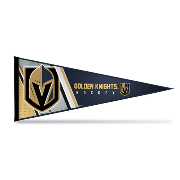 NHL Vegas Golden Knights Soft Felt Shape Cut Pennant  With Header Card
