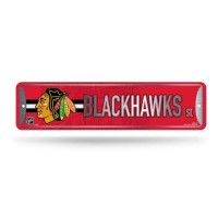 NHL Chicago Blackhawks Metal Street Sign