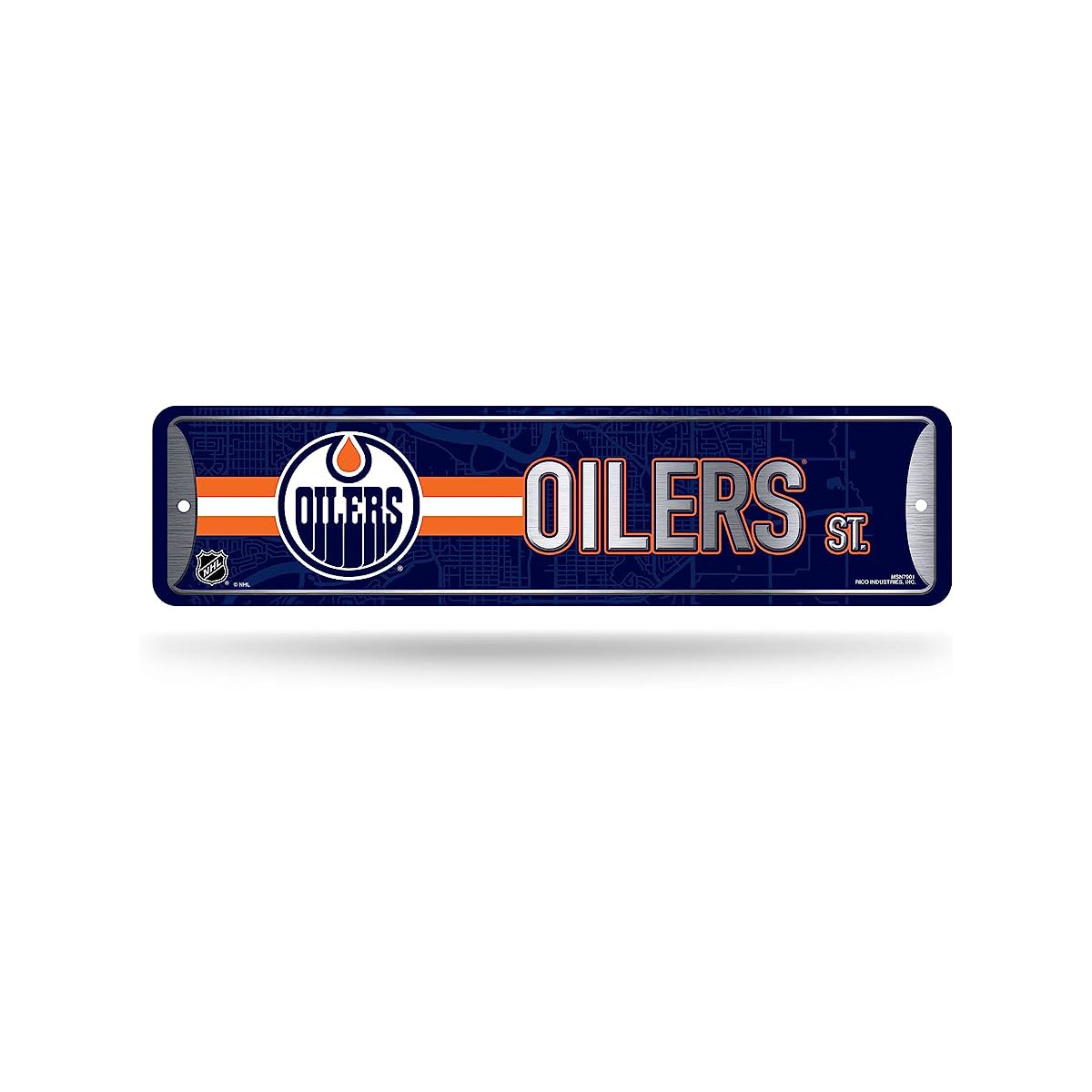 NHL Edmonton Oilers Metal Street Sign