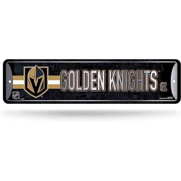 NHL Vegas Golden Knights Metal Street Sign