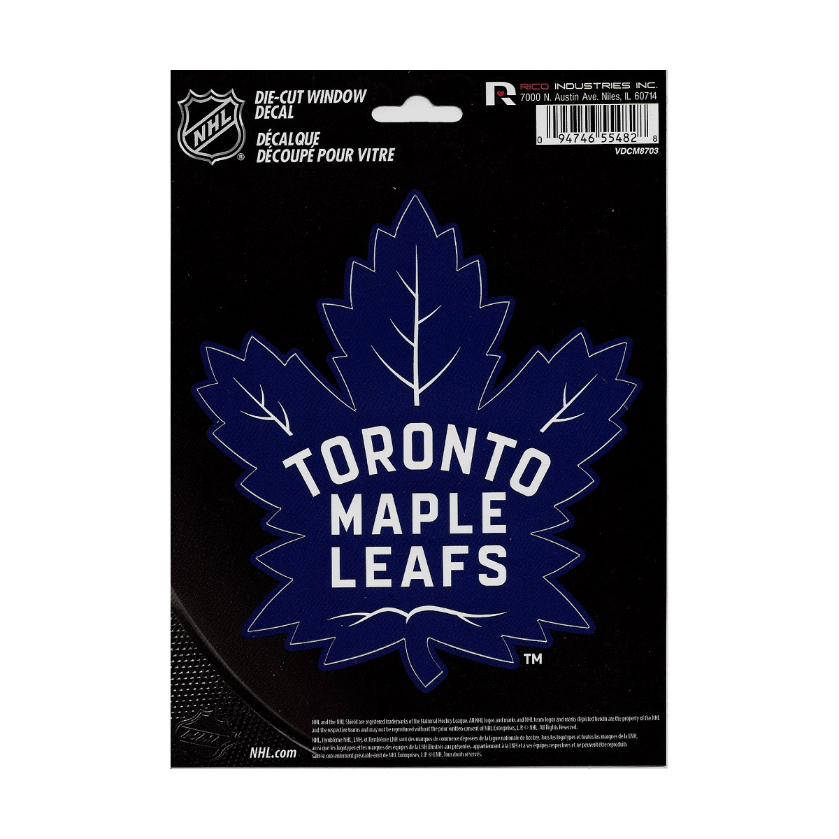 NHL Toronto Maple Leafs Medium Die Cut Decal