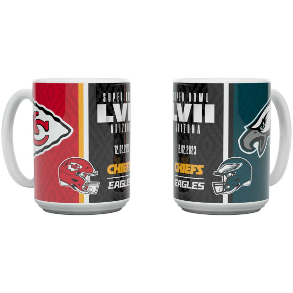 NFL SBLVII Dueling Mug 15 Oz Weiß