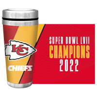 Kansas City Chiefs Super Bowl LVII Champions NFL Travel Mug (475 ml)