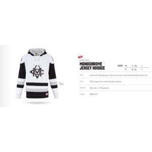 CCM FHO34C MONOCHROME Jersey Hoodie weiss