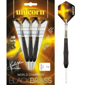 Unicorn Black Brass Jelle Klaasen Steel Darts 23 gr.