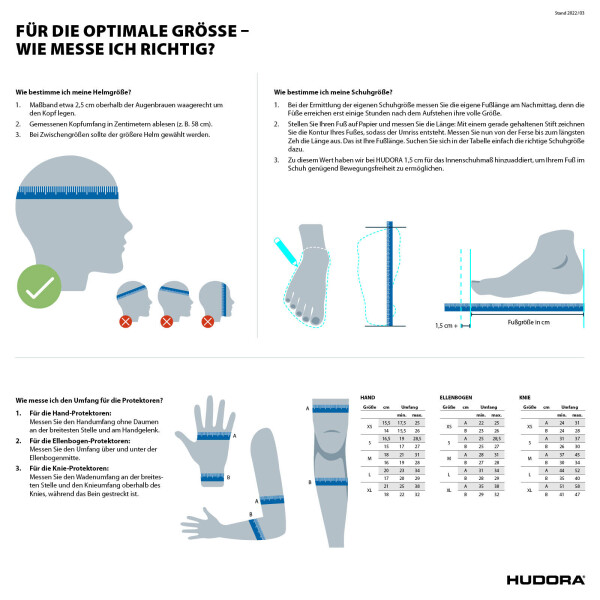 HUDORA Biomechanisches Protektoren Set Comfort rosa