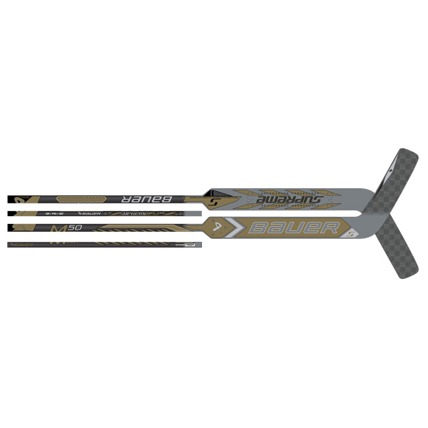 BAUER TORWART SCHLÄGER SUPREME M50 PRO - P31 - LFT - SR. metalic-gold