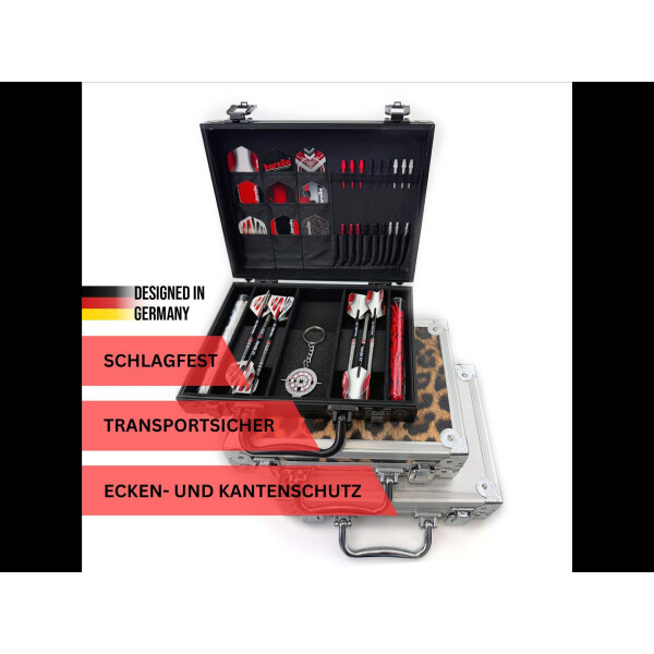 Dartkoffer Alu PAK Luxus, Farbe schwarz