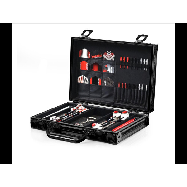 Dartkoffer Alu PAK Luxus, Farbe schwarz