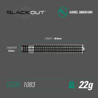 Winmau Blackout Steeldart 1083, 22 g