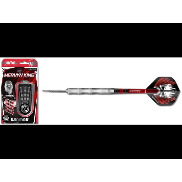 Steeldart Winmau Mervyn King Silver 1071-22€g