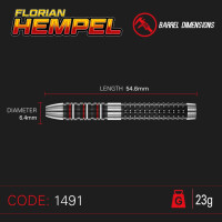 Steeldart Winmau Florian Hempel 1491-25 g