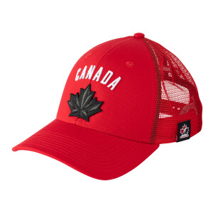 S25 BAUER HC OLY CANADA ADJ HAT-SR-RED