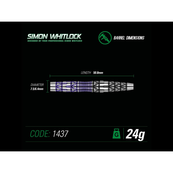 Winmau S.Whitlock Steeldart Spezial-Edition 1437 22 g