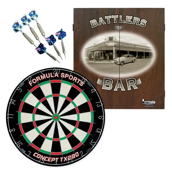 Formula Sports Battlers Bar Dartboard Cabinet Set