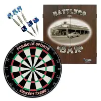 Formula Sports Battlers Bar Dartboard Cabinet Set