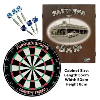 Formula Sports Battlers Bar Dartboard Cabinet Set
